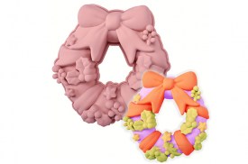 Molde silicona corona de Navidad